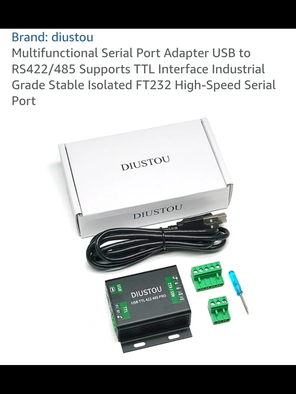 Multifunctional Serial Port Adapter USB to RS422/485